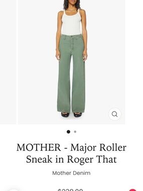 MOTHER Olive Trousers